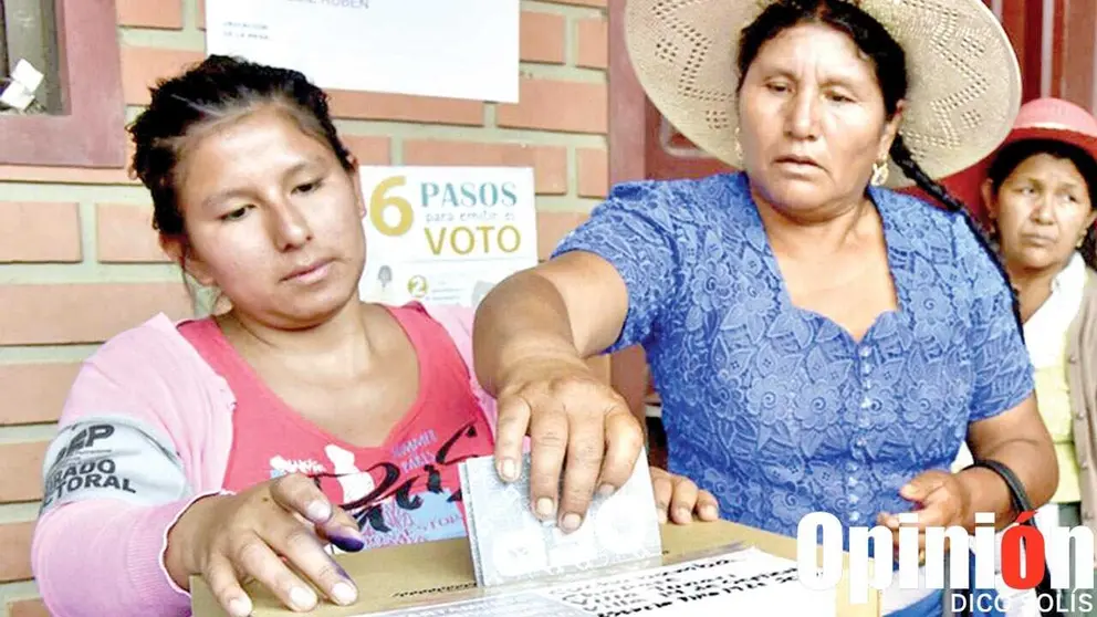 Imagen referencial de votación en una elección anterior, en Cochabamba. /  DICO SOLÍS