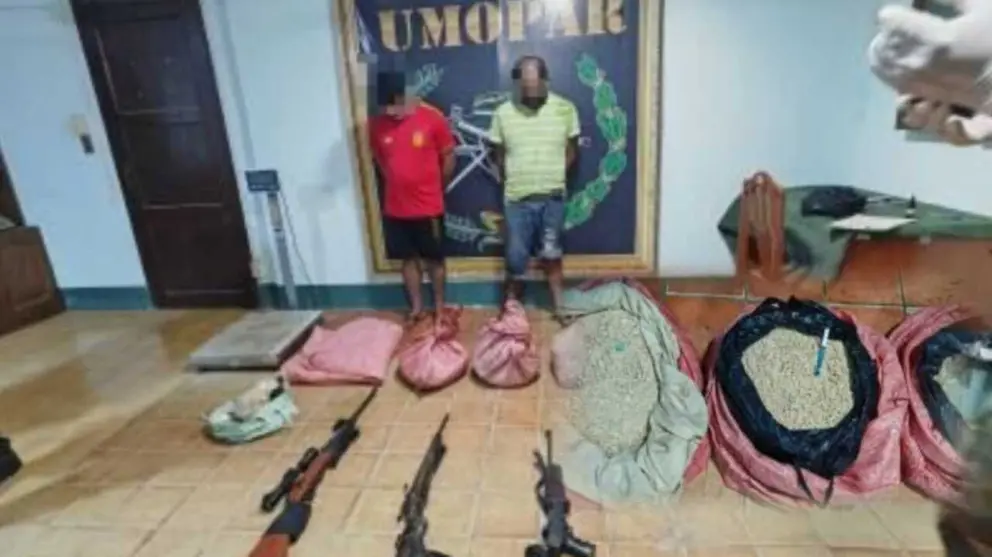 Aprehenden a dos personas en operativo en Villa Tunari, Cochabamba. CORTES&Iacute;A