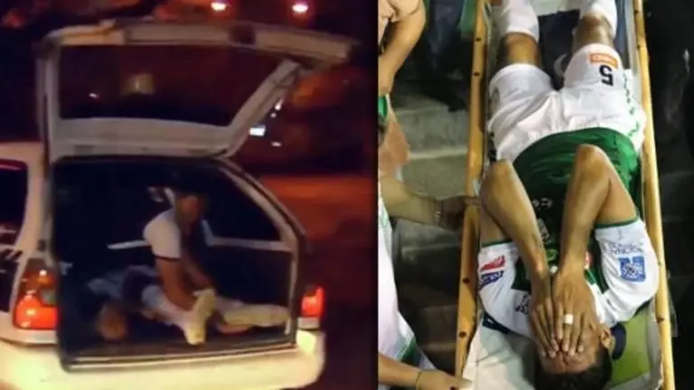 Imagen referencial del incidente que sufri&oacute; el futbolista de Oriente Petrolero. RRSS