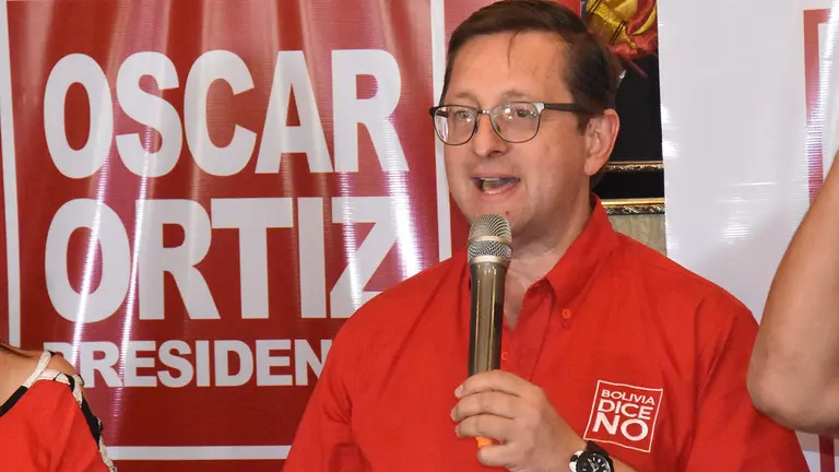 &Oacute;scar Ort&iacute;z durante un acto de campa&ntilde;a. Archivo