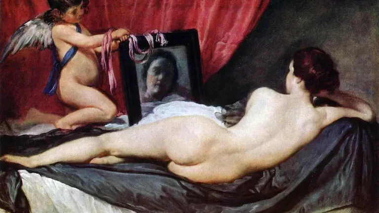 La pintura &ldquo;Venus en el espejo&rdquo; del pintor Diego Vel&aacute;zquez. Dominio P&uacute;blico