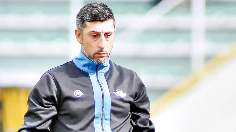 Cristian D&iacute;az, durante un partido en el Hernando Siles. APG
