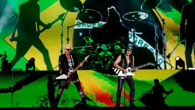 La banda brit&aacute;nica de heavy metal, Iron Maiden durante el evento Rock in R&iacute;o. Foto: EFE