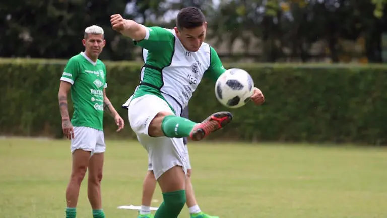 Un entrenamiento de la Verde, en Caracas para el amistoso contra Venezuela. FBF