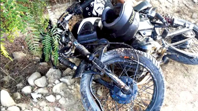 Imagen referencial de un accidente en motocicleta. ARCHIVO