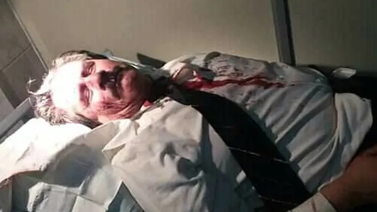 El rector de la UMSA, Waldo Albarrac&iacute;n, agredido en octubre de 2019. CAPTURA DE VIDEO