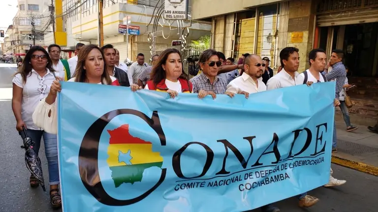 Representantes de 2019 del Comit&eacute; de Defensa de la Democracia (Conade). Archivo