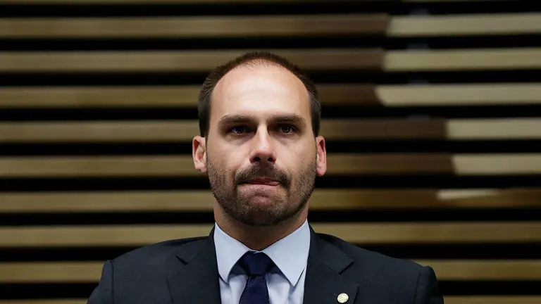 Diputado de Brasil, Eduardo Bolsonaro, hijo del presidente Jair Bolsonaro. EFE
