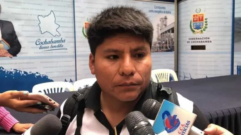 Foto de archivo del dirigente cocalero, L:eonardo Loza.