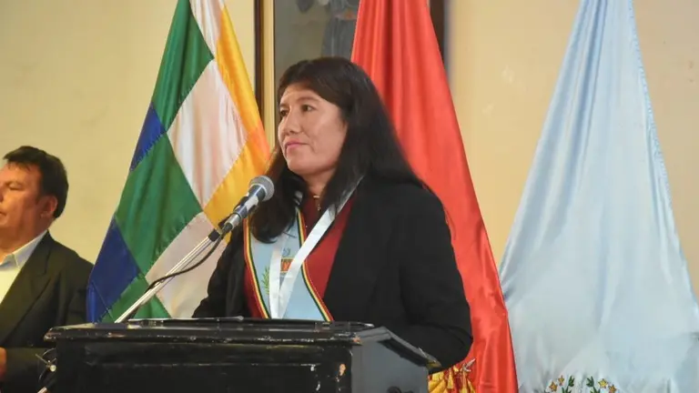 Esther Soria, nueva gobernadora de COchabamba. AYAR WARI