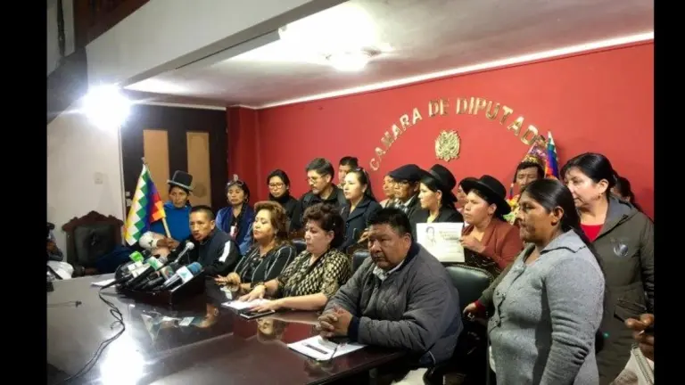 Asamble&iacute;stas del MAS. ANF