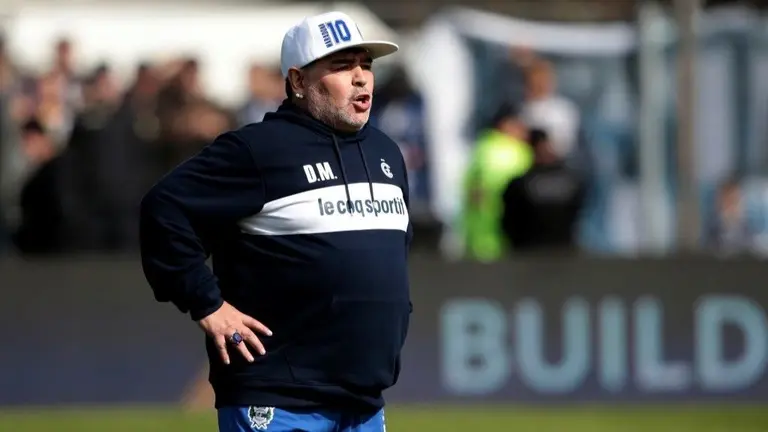 El entrenador argentino, Diego Armando Maradona. EFE