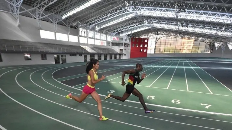 El estadio de atletismo, situado en el excomplejo Petrolero./ ARCHIVO