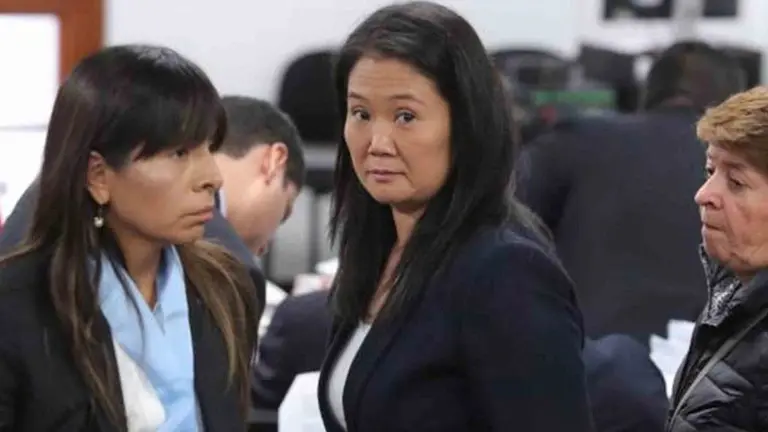 La exl&iacute;der opositora Keiko Fujimori en una audiencia en octubre de 2018. ARCHIVO