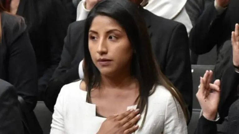 Evaliz, hija del expresidente Evo Morales. ABI