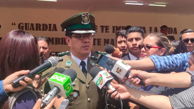 Rodolfo Montero, comandante de la Polic&iacute;a Boliviana. Foto: Twitter