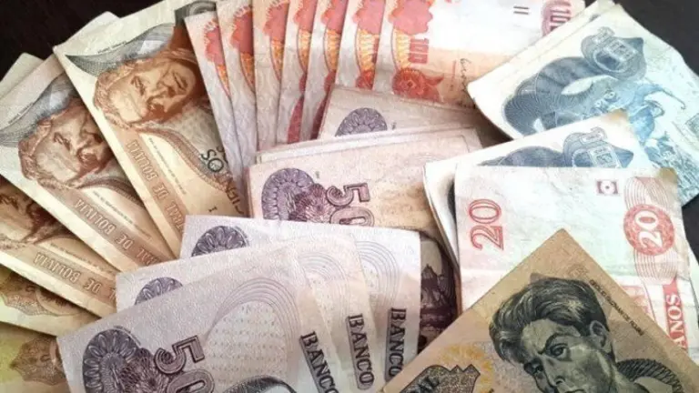 Imagen referencial de billetes bolivianos.