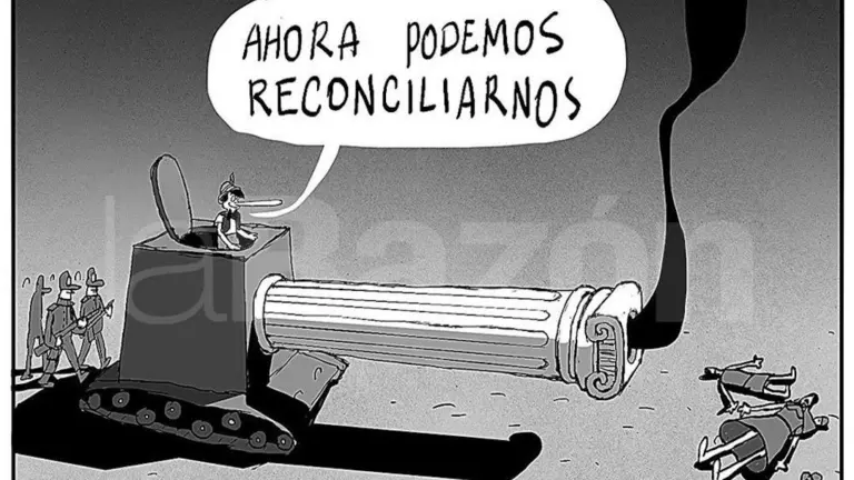 Un dibujo anterior de Alejandro Salazar publicado en La Raz&oacute;n.