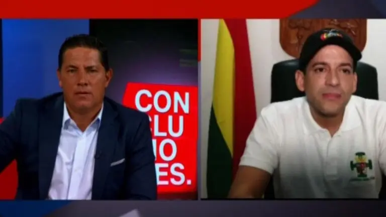 Luis Fernando Camacho en una entrevista con Fernando Del Rinc&oacute;n. CNN