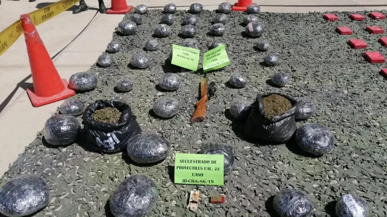 Marihuana decomisada. FELCN