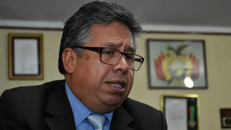 Luis Larrea, presidente del Colegio M&eacute;dico de Bolivia. APG