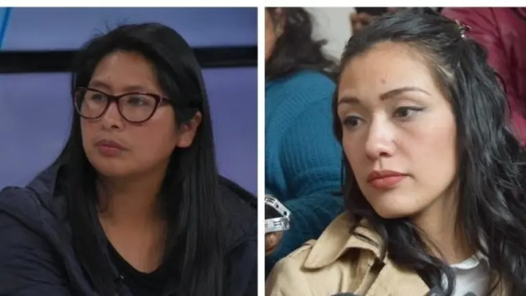 Las senadoras Eva Copa y Adriana Salvatierra. V&iacute;a Ox&iacute;geno