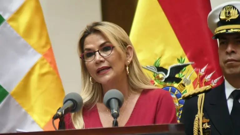 La presidenta Jeanine &Aacute;&ntilde;ez. ABI