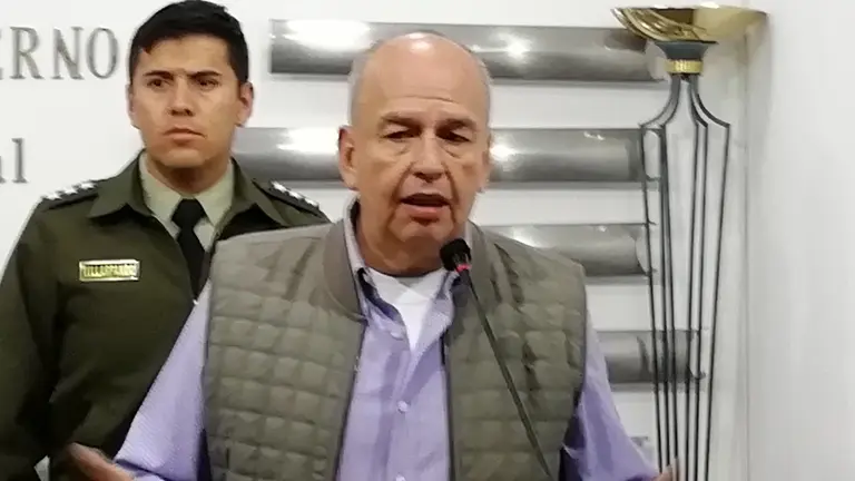 Arturo Murillo, ministro de Gobierno. ABI