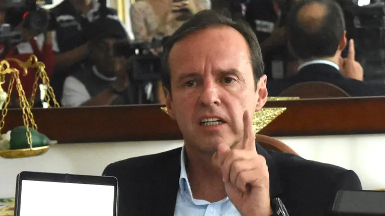 El delegado internacional y expresidente, Tuto Quiroga. NO&Eacute; PORTUGAL