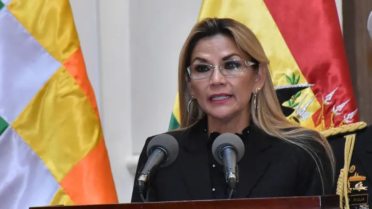 Jeanine &Aacute;&ntilde;ez presidenta de Bolivia. ABI