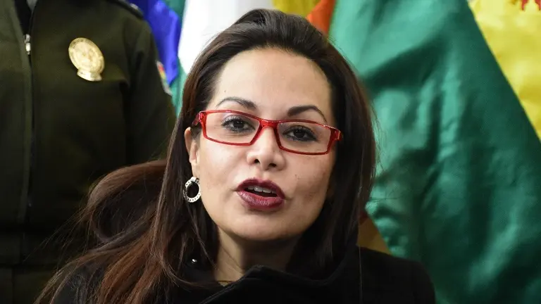 La exministra de Comunicaci&oacute;n del Gobierno transitorio y excandidata a Diputada por la alianza Creemos, Roxana Liz&aacute;rraga.