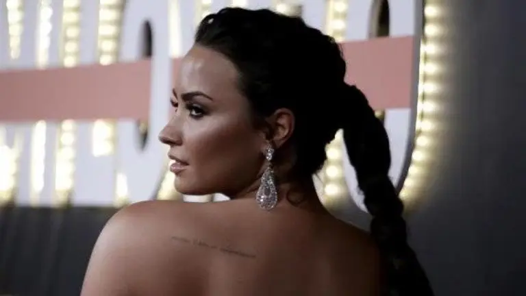 Demi Lovato ante su p&uacute;blico.	EFE