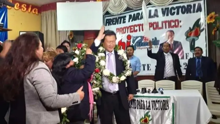 El candidato Chi Hyun Chung durante su proclamaci&oacute;n. FPV