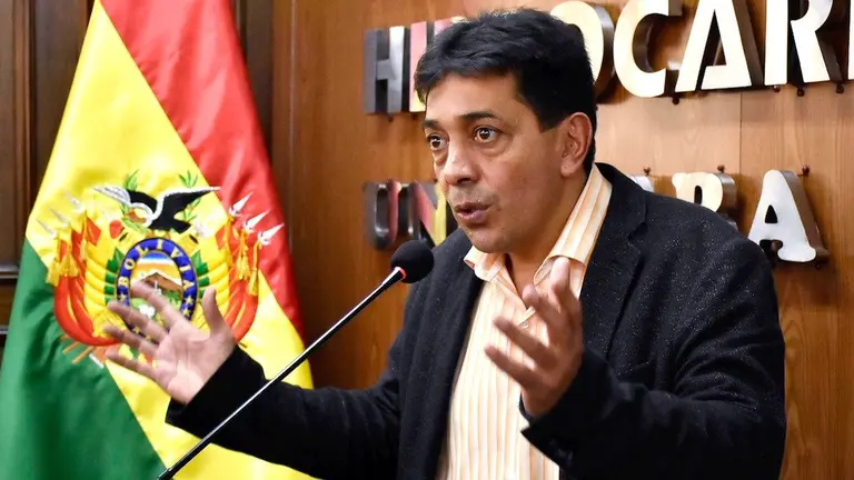 El exministro de Hidrocarburos, V&iacute;ctor Hugo Zamora. APG