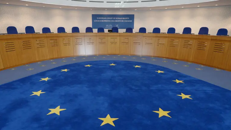 Sala del TEDH. Foto: EFE