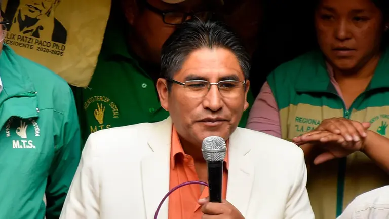 El gobernador de La Paz, F&eacute;lix Patzi.  APG