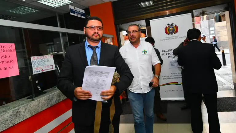El abogado del Comit&eacute; C&iacute;vico de Santa Cruz, &Oacute;scar Deglado. APG