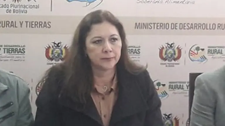 La ministra de Desarrollo Rural y Tierras, Eliane Capobianco.
