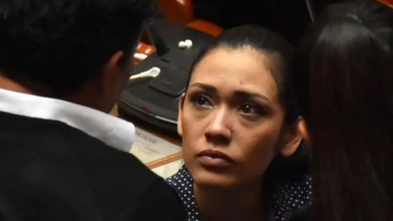 La expresidenta del Senado, Adriana Salvatierra.