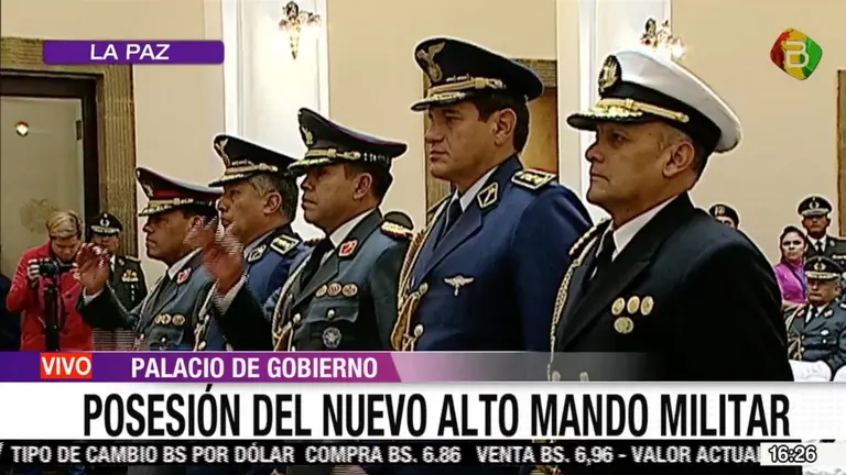 Imagen de video muestra la posesi&oacute;n del nuevo Alto Mando Militar.