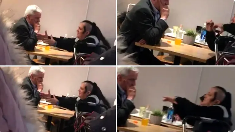 La serie fotogr&aacute;fica difundida por Twitter del encuentro entre Galindo y Garc&iacute;a Linera.
