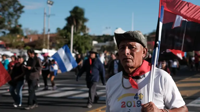 Marcha en Nicaragua. EFE