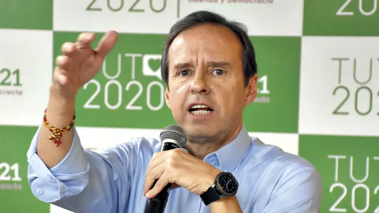 Jorge Tuto Quiroga Ram&iacute;rez, excandidato presidencial de Libre 21.  DICO SOLIS