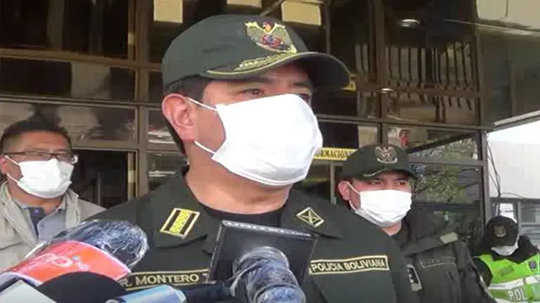Comandante General de la Polic&iacute;a, Rodolfo Montero. CAPTURA DE VIDEO