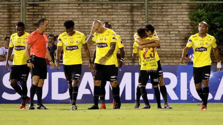 Jugadores del Barcelona de Ecuador.EFE