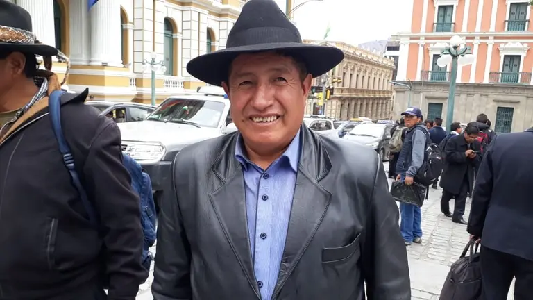 Rafael el Tata Quispe, en las calles de La Paz. ABI