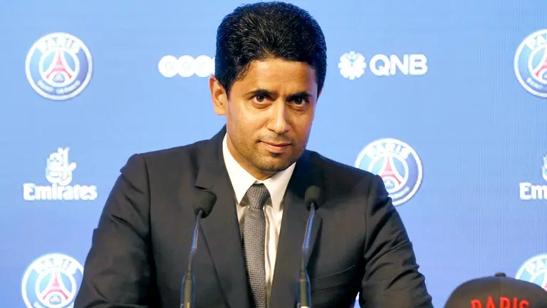 El presidente del París Saint-Germain (PSG), Nasser Al Khelaifi. EFE