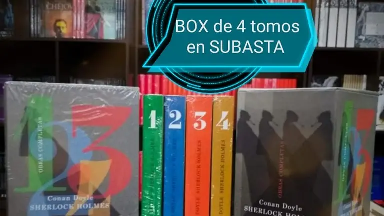 Una colecci&oacute;n de la obra completa de Sherlock Holmes de Arthur Conan Doyle.    FUENTE: FACEBOOK