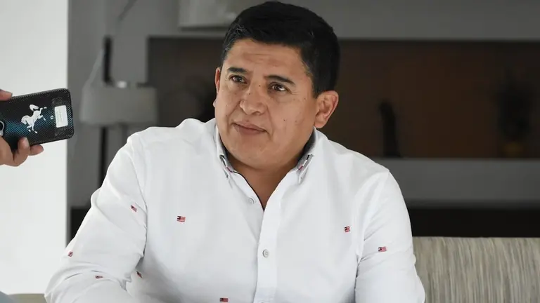 El presidente de Wilstermann, Grover Vargas. DIco Sol&iacute;s.