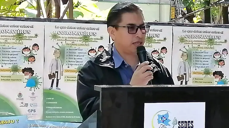 El jefe de la Unidad de Vigilancia Epidemiológica del Servicio Departamental de Salud (SEDES), Rubén Castillo. OPINIÓN